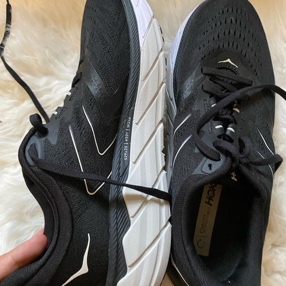 Hoka womens size 9B  Black and Gray Athletic Shoes